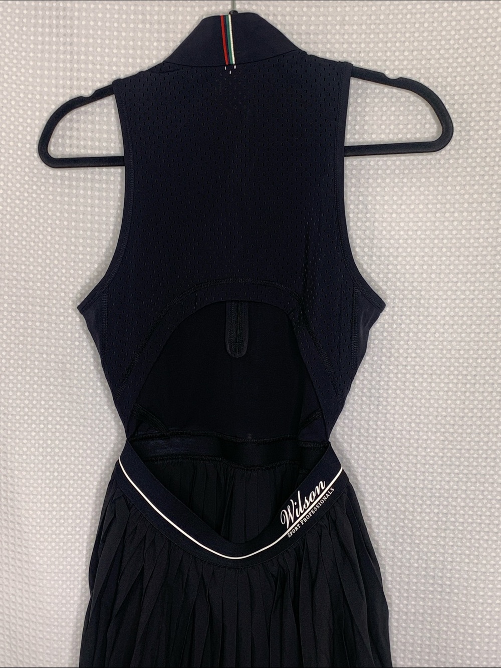Wilson Black Winning Tennis Sleeveless Zip Dress small Tennis prep outdoor - Picture 9 of 13